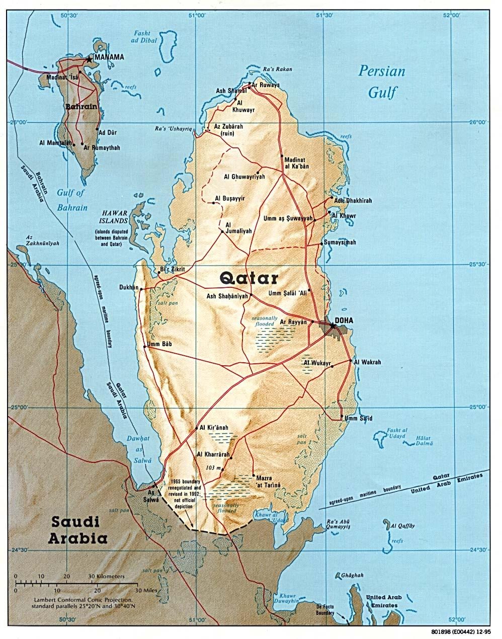المنطقة الصناعية الجديدة في قطر خريطة