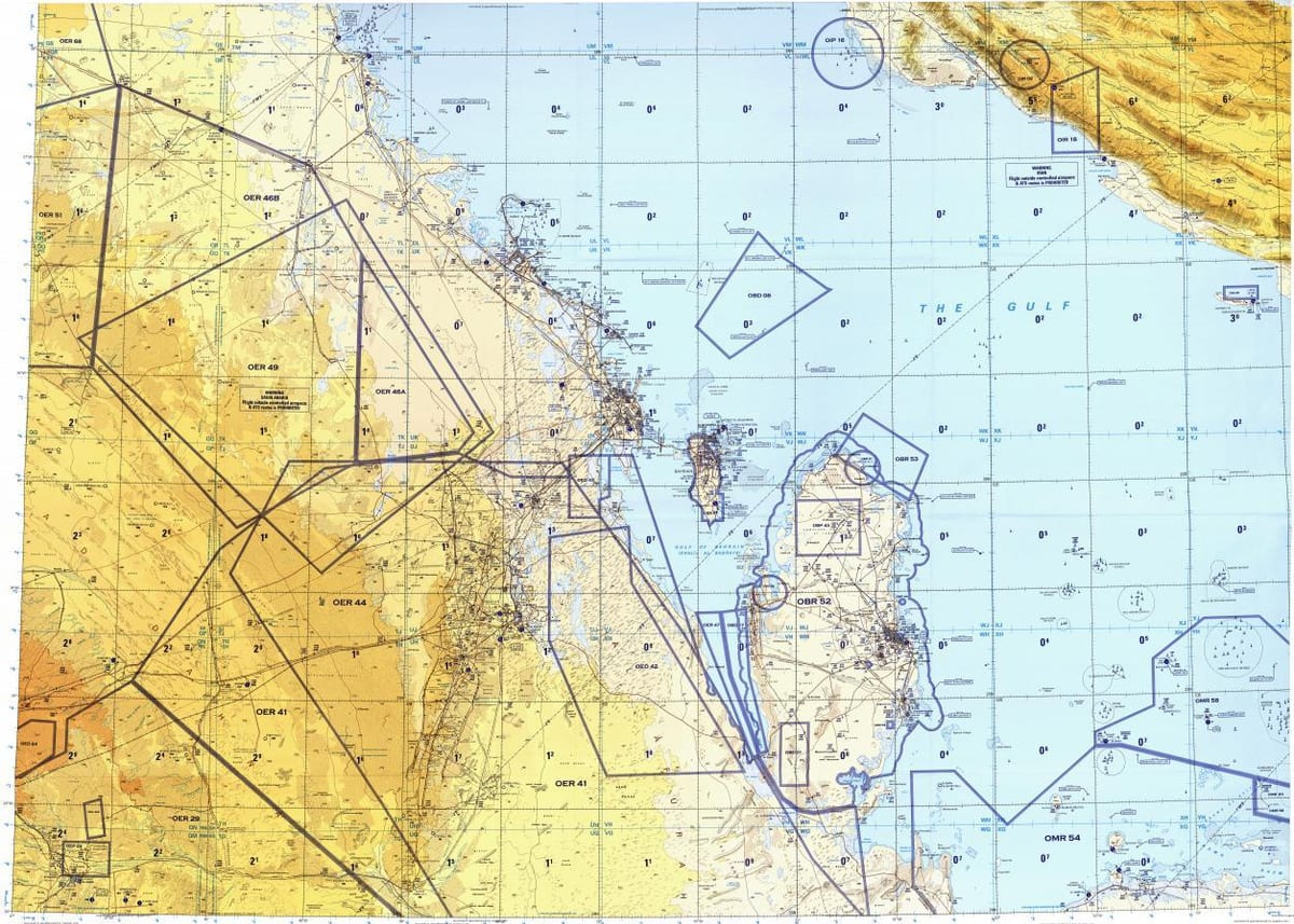 خريطة قطر المنطقة