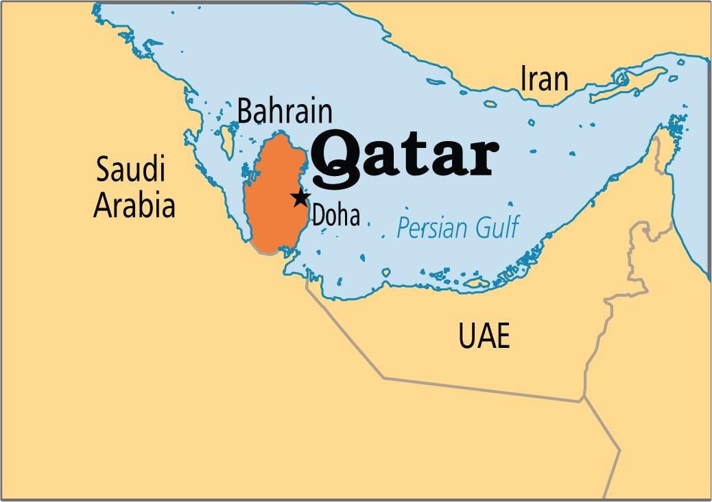 خريطة قطر آسيا