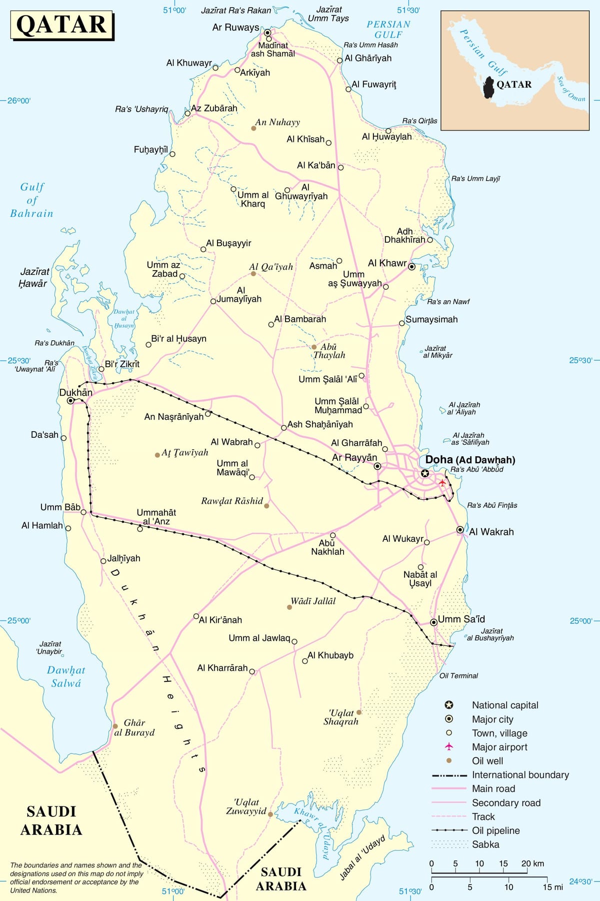 قطر الطريق خريطة الطريق ، 