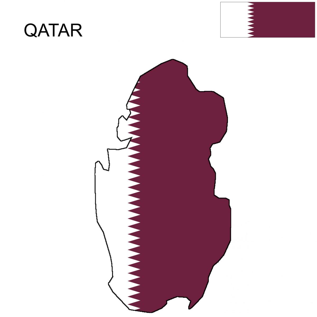 خريطة قطر العلم