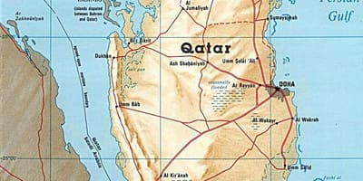 خريطة قطر جزر 