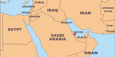 خريطة العالم دولة قطر الموقع