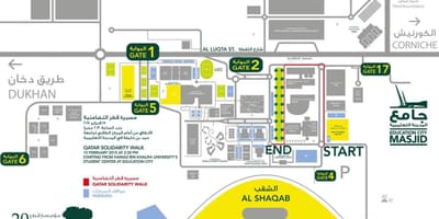 خريطة مؤسسة قطر ، 